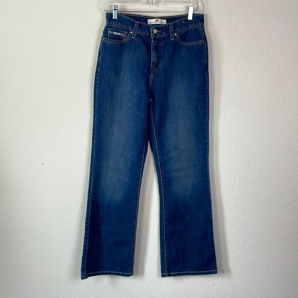 NWOT Levi’s 512 bootcut women’s 10M perfectly slimming silver detail jeans - Picture 1 of 12